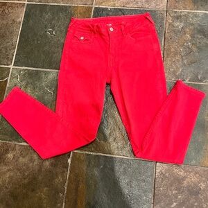 True Religion Red Skinny Jeans – Size 27 | Like New